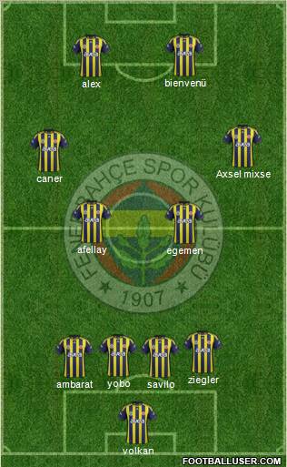 Fenerbahçe SK Formation 2011