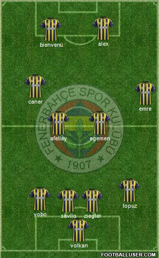 Fenerbahçe SK Formation 2011