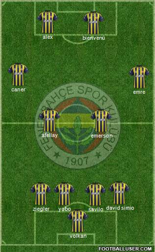 Fenerbahçe SK Formation 2011