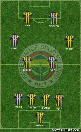 Fenerbahçe SK Formation 2011