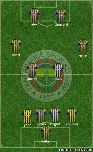 Fenerbahçe SK Formation 2011