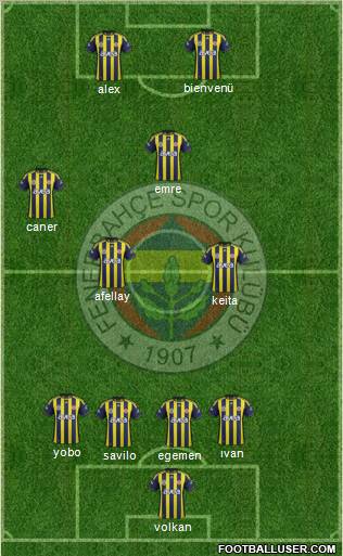 Fenerbahçe SK Formation 2011