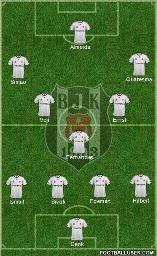 Besiktas JK Formation 2011