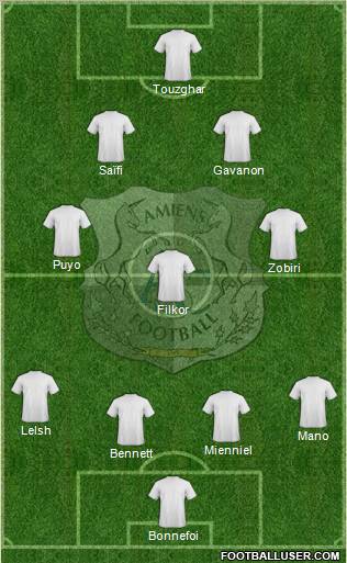 Amiens Sporting Club Football Formation 2011