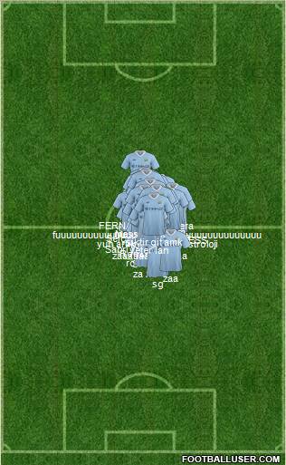 Manchester City Formation 2011