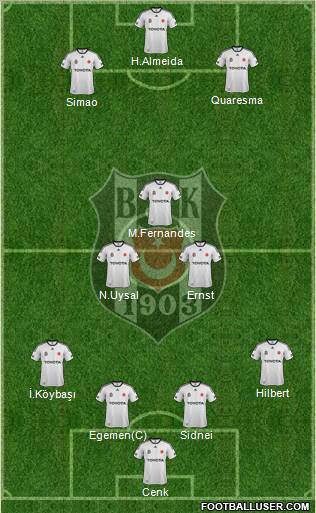 Besiktas JK Formation 2011