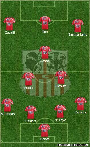 Athletic Club Ajaccien Football Formation 2011