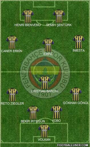 Fenerbahçe SK Formation 2011