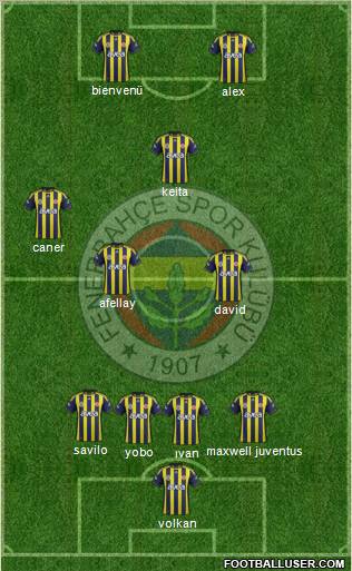 Fenerbahçe SK Formation 2011