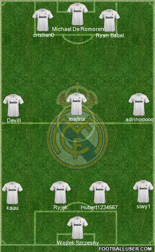 Real Madrid C.F. Formation 2011
