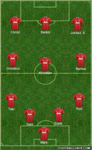 Manchester United Formation 2011