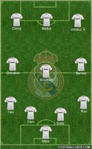 Real Madrid C.F. Formation 2011