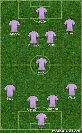 Pro Evolution Soccer Team Formation 2011