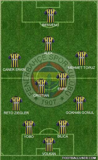 Fenerbahçe SK Formation 2011