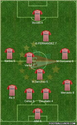Estudiantes de La Plata Formation 2011