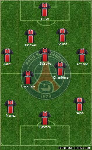 Paris Saint-Germain Formation 2011