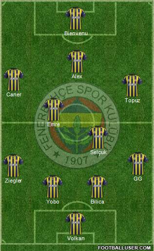Fenerbahçe SK Formation 2011