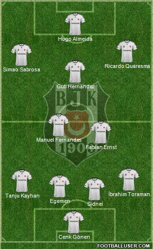 Besiktas JK Formation 2011