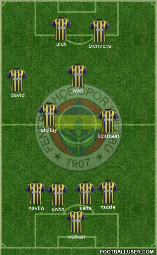 Fenerbahçe SK Formation 2011