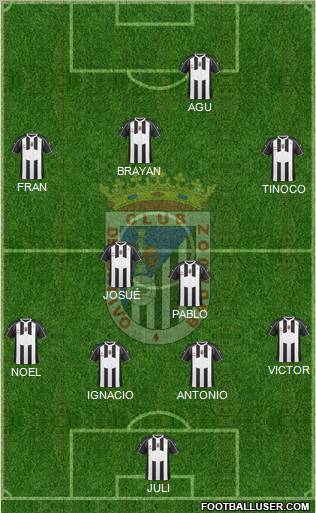 C.D. Badajoz S.A.D. football formation