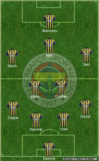 Fenerbahçe SK Formation 2011