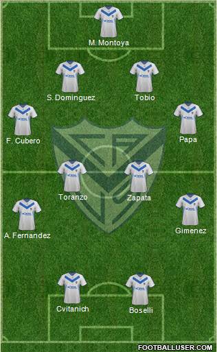Vélez Sarsfield Formation 2011