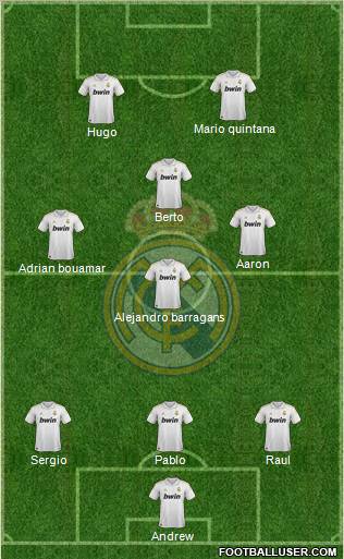 Real Madrid C.F. Formation 2011
