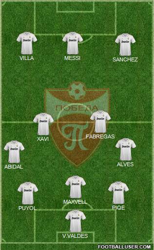 FK Pobeda Prilep Formation 2011