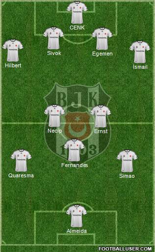 Besiktas JK Formation 2011