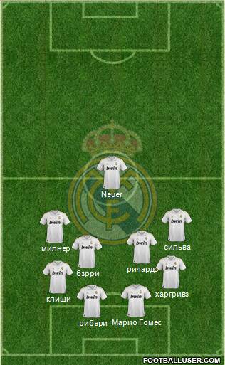Real Madrid C.F. Formation 2011
