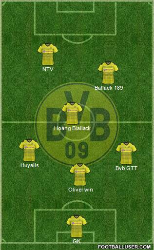 Borussia Dortmund Formation 2011