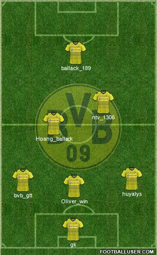 Borussia Dortmund Formation 2011