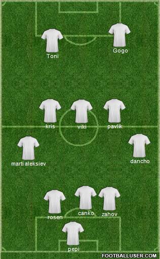 Pro Evolution Soccer Team Formation 2011