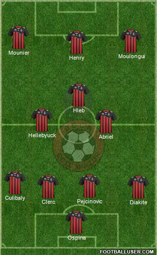 OGC Nice Côte d'Azur football formation