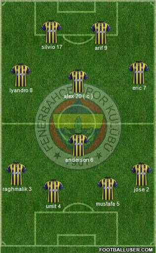Fenerbahçe SK Formation 2011