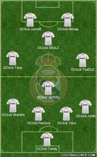 Real Madrid C.F. Formation 2011