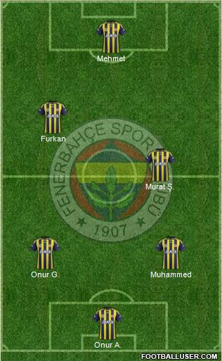 Fenerbahçe SK Formation 2011