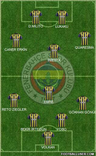 Fenerbahçe SK Formation 2011