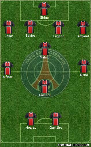 Paris Saint-Germain Formation 2011