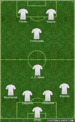 Pro Evolution Soccer Team Formation 2011