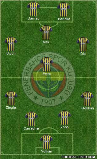 Fenerbahçe SK Formation 2011