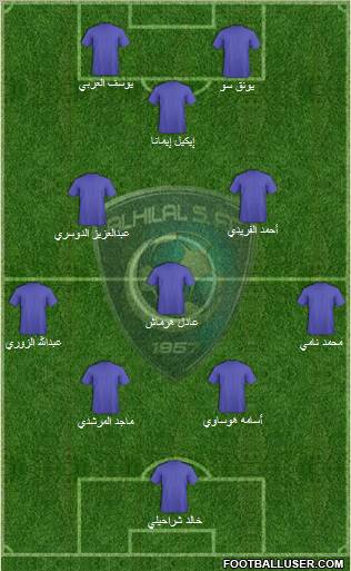 Al-Hilal (KSA) Formation 2011