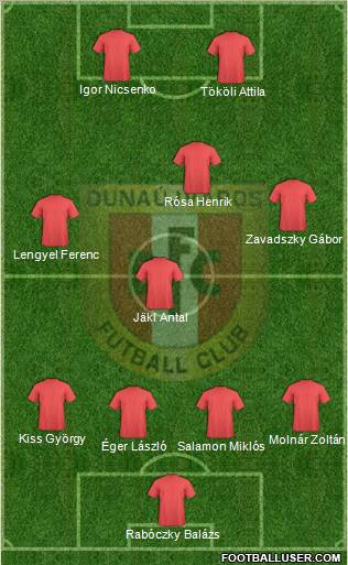 Dunaújváros FC Formation 2011