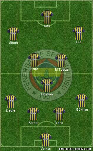 Fenerbahçe SK Formation 2011