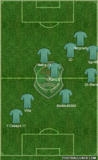 Malawi 4-1-3-2 football formation