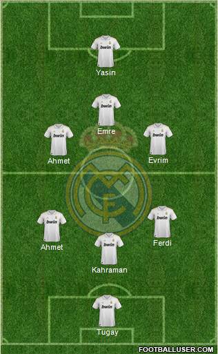 Real Madrid C.F. Formation 2011