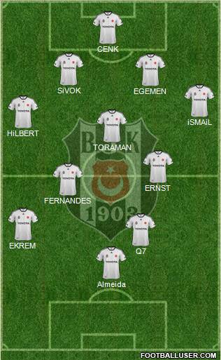 Besiktas JK Formation 2011
