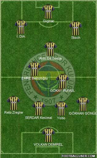 Fenerbahçe SK Formation 2011