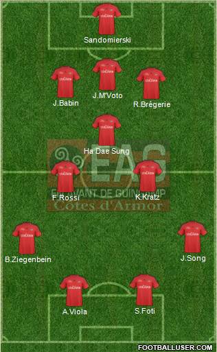 En Avant de Guingamp 3-5-2 football formation