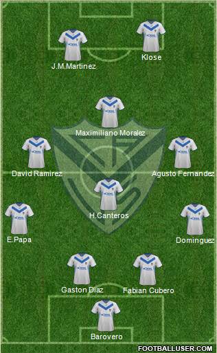 Vélez Sarsfield Formation 2011